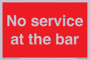 No service at the bar